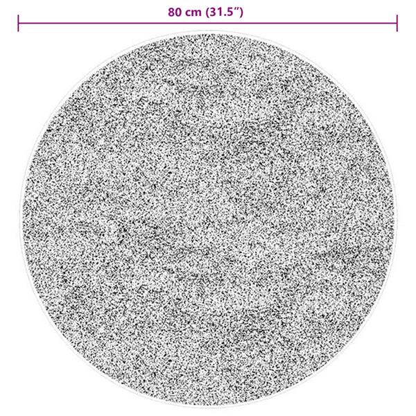 Grote foto vidaxl vloerkleden rond huarte bruin 80 cm polyester huis en inrichting vloerbedekking en kleden