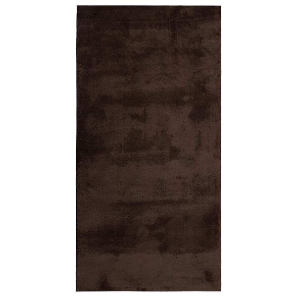 Grote foto vidaxl medium pile zachte en wasbare tapijt huarte bruin 150 x 80 cm huis en inrichting vloerbedekking en kleden