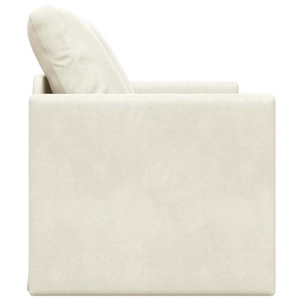 Grote foto vidaxl slaapbank 122cm cr me fluweel huis en inrichting bankstellen