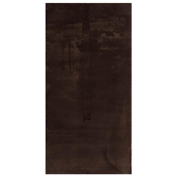 Grote foto vidaxl medium pile zachte en wasbare tapijt huarte bruin 200 x 100 cm huis en inrichting vloerbedekking en kleden