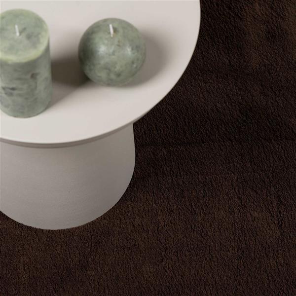 Grote foto vidaxl medium pile zachte en wasbare tapijt huarte bruin 200 x 100 cm huis en inrichting vloerbedekking en kleden