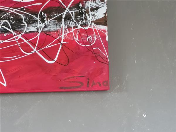 Grote foto modernistisch schilderij antiek en kunst modern