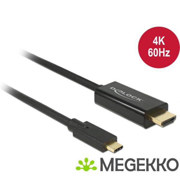 Grote foto delock 85292 kabel usb type c male hdmi male dp alt mode 4k 60 hz 3 m zwart computers en software overige computers en software
