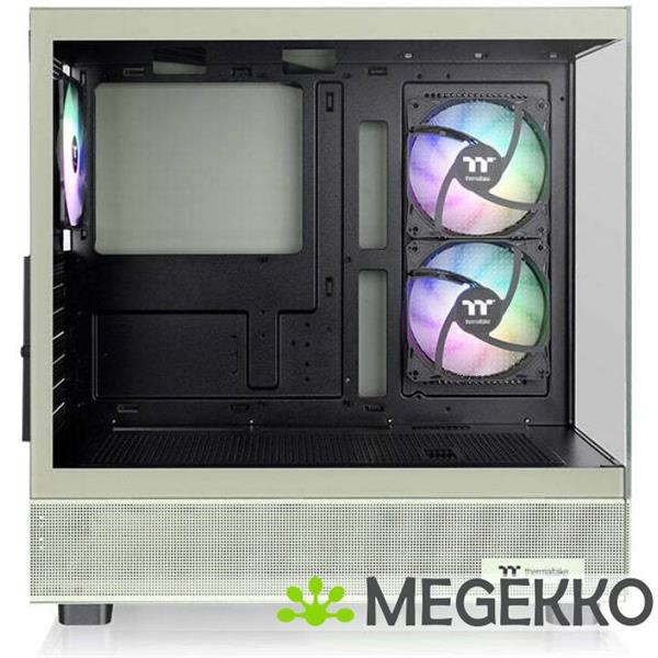 Grote foto thermaltake view 270 plus tg argb matcha green midi tower groen computers en software behuizingen en kasten