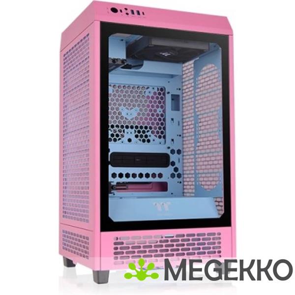 Grote foto thermaltake the tower 200 bubble pink computers en software behuizingen en kasten