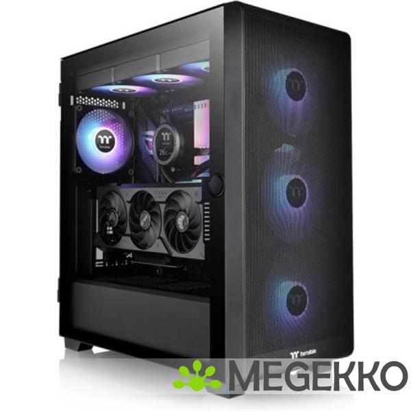 Grote foto thermaltake s250 tg midi tower zwart computers en software behuizingen en kasten