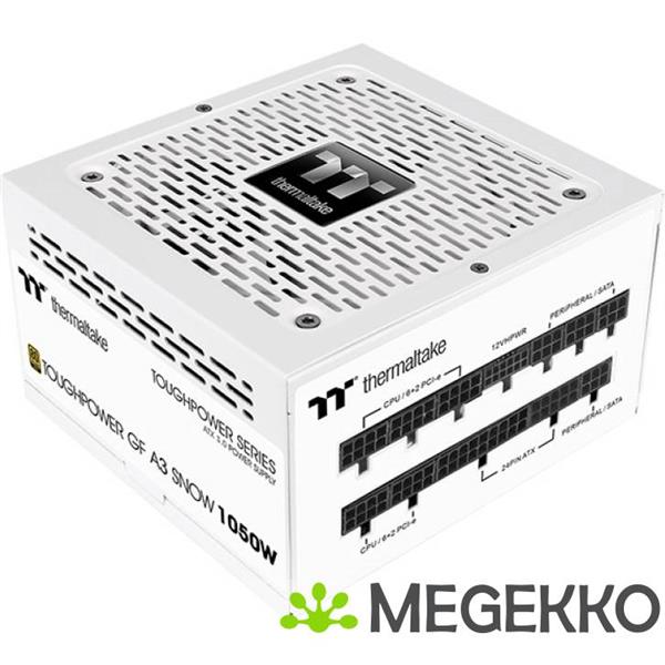 Grote foto thermaltake toughpower gf a3 snow 1050w tt premium edition power supply unit 24 pin atx atx wit computers en software overige