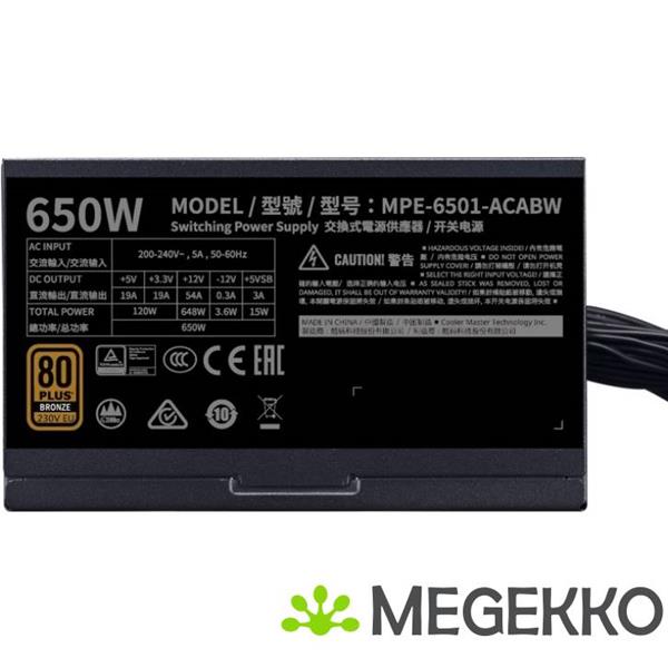 Grote foto cooler master mwe bronze 230v v2 650 computers en software overige
