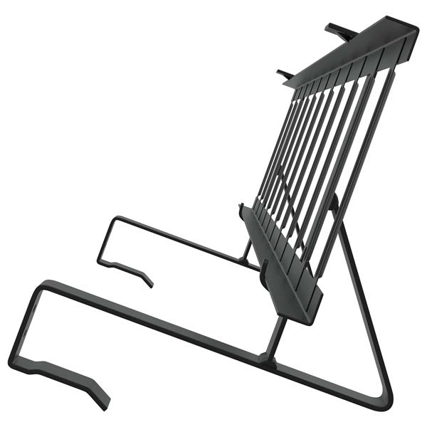 Grote foto vidaxl dak sneeuwbeugel zwart 100 x 29 5 x 34 5 cm staal tuin en terras hekken en schuttingen