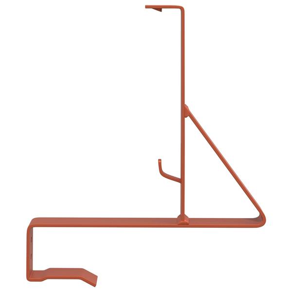 Grote foto vidaxl sneeuwbeveiligingsteun 12 pcs rood 29 5 x 3 x 34 5 cm staal tuin en terras hekken en schuttingen