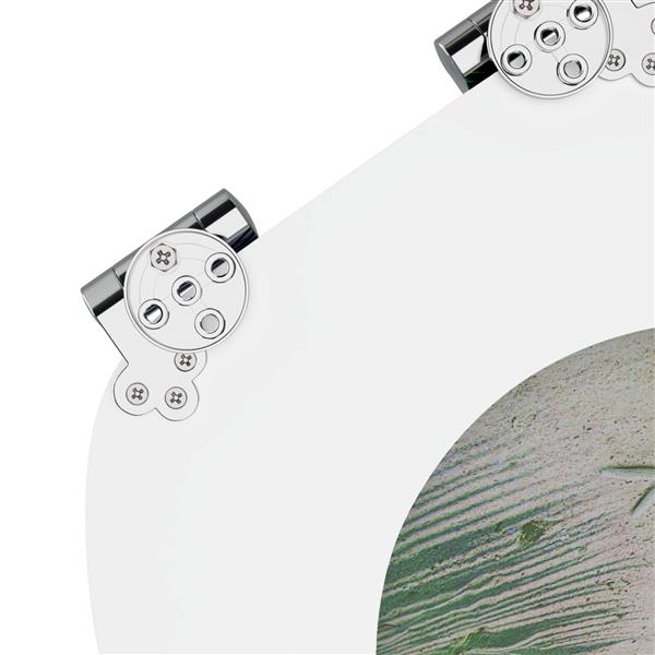 Grote foto vidaxl zachte sluit toiletbril groen 44 x 38 cm mdf plaat doe het zelf en verbouw sanitair