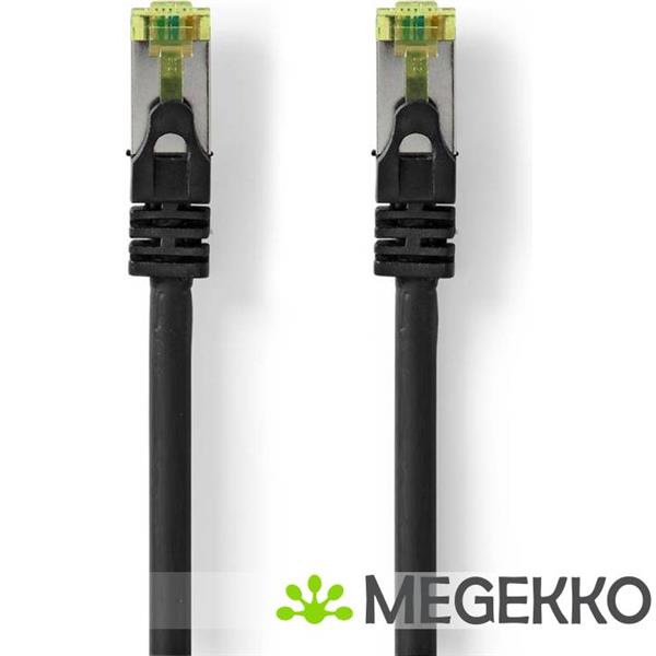 Grote foto nedis cat7 netwerkkabel s ftp rj45 male rj45 male 20 m snagless rond zwart computers en software netwerkkaarten routers en switches