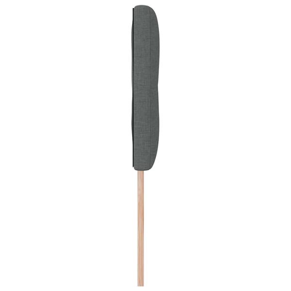 Grote foto vidaxl hoofdbord met hoofdeinde donkergrijs 144 cm nep leer antiek en kunst stoelen en banken