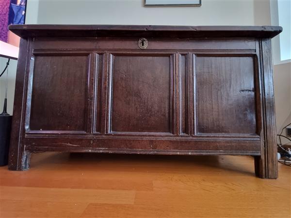 Grote foto antieke engelse dekenkist antiek en kunst kasten