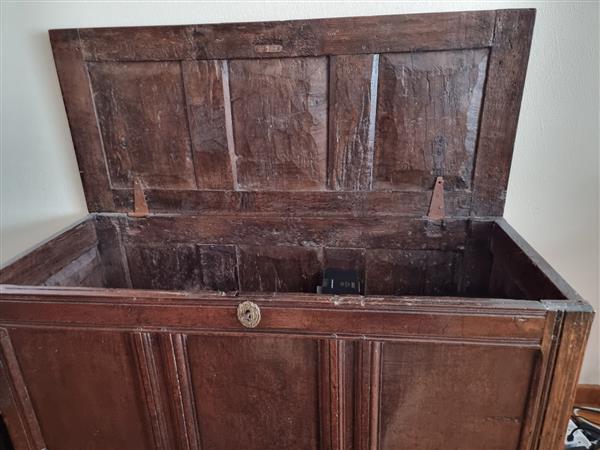 Grote foto antieke engelse dekenkist antiek en kunst kasten