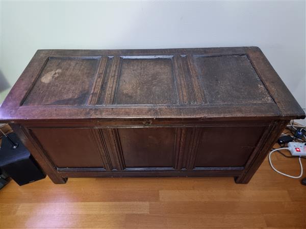 Grote foto antieke engelse dekenkist antiek en kunst kasten