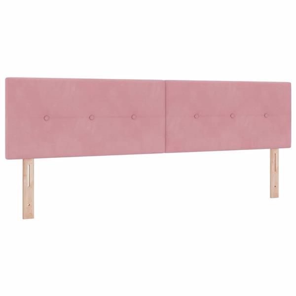 Grote foto vidaxl hoofdbord met hoofdeinde roze 180 cm nep leer antiek en kunst stoelen en banken