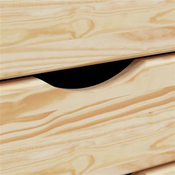 Grote foto vidaxl rolkast met bureau moss heldere vernis 105 5 x 39 x 74 5 cm huis en inrichting overige