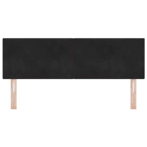 Grote foto vidaxl hoofdbord met hoofdeinde zwart 160 cm nep leer antiek en kunst stoelen en banken