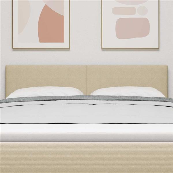 Grote foto vidaxl hoofdbord met hoofdeinde lichtgroen grijs 160 cm nep leer antiek en kunst stoelen en banken