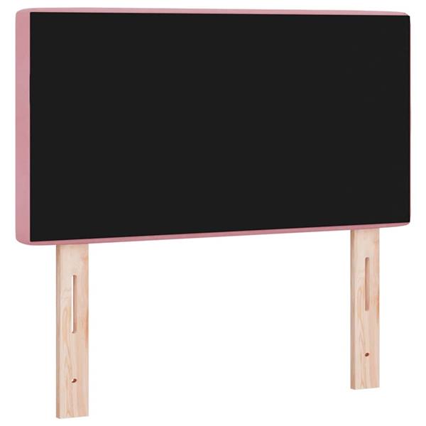 Grote foto vidaxl hoofdbord met hoofdeinde roze 80 cm nep leer antiek en kunst stoelen en banken