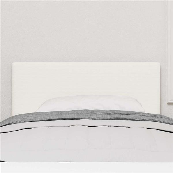 Grote foto vidaxl hoofdbord met hoofdeinde cr me 90 cm nep leer antiek en kunst stoelen en banken