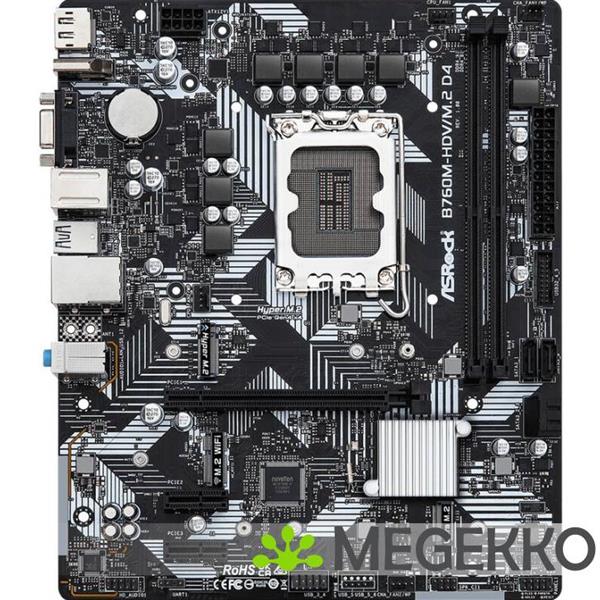 Grote foto asrock b760m hdv m.2 d4 computers en software moederborden