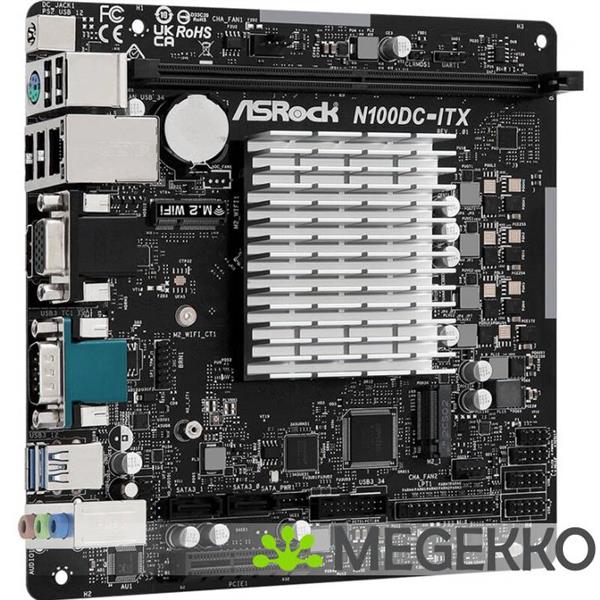 Grote foto asrock n100dc itx computers en software moederborden