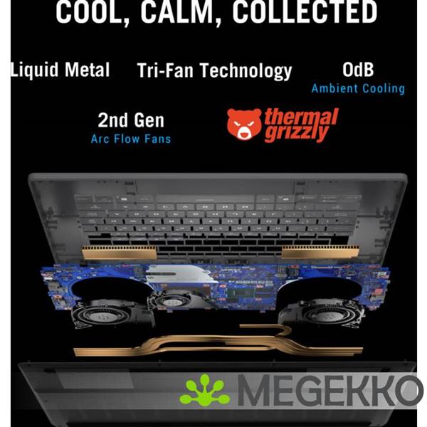 Grote foto asus rog zephyrus g16 gu605cw qr087w 16 core ultra 9 rtx 5080 gaming laptop computers en software overige computers en software