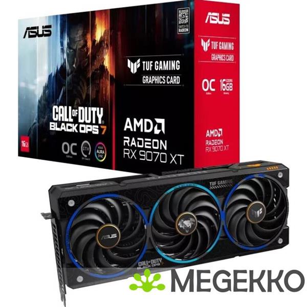Grote foto asus tuf gaming radeon rx 9070 xt 16gb oc cod bo7 edition computers en software videokaarten