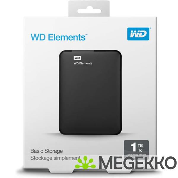 Grote foto western digital elements portable 1tb zwart computers en software overige computers en software