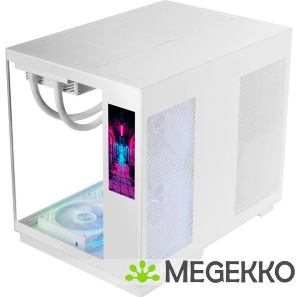 Grote foto mars gaming mc mirage midi tower wit computers en software behuizingen en kasten