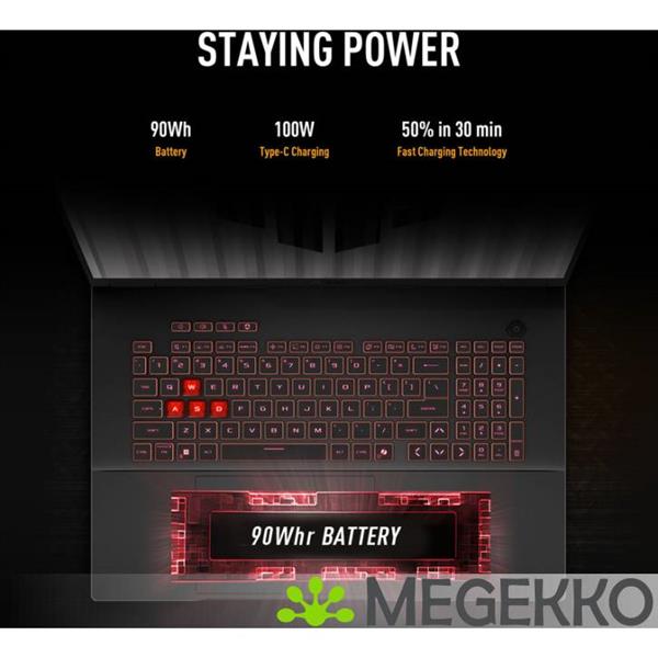 Grote foto asus tuf gaming a18 fa808um s8069w 18 amd ryzen 7 rtx 5060 computers en software overige computers en software