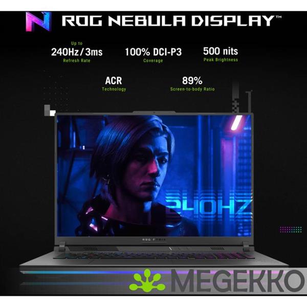 Grote foto asus rog strix g18 g814pm s8051w 18 amd ryzen 9 rtx 5060 gaming laptop computers en software overige computers en software