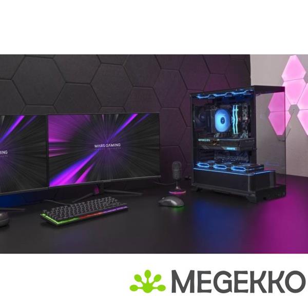 Grote foto mars gaming mc prisma midi tower zwart computers en software behuizingen en kasten