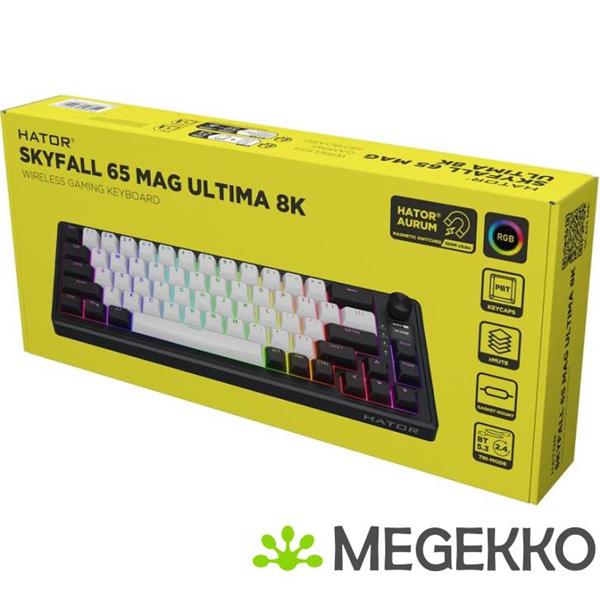 Grote foto hator skyfall 65 mag ultima 8k draadloos hall effect toetsenbord computers en software toetsenborden