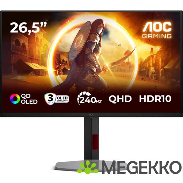 Grote foto aoc q27g4zdr 27 quad hd 240hz oled monitor computers en software overige computers en software