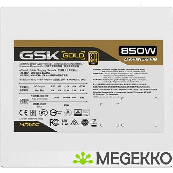 Grote foto antec gsk850 v2 wit computers en software overige