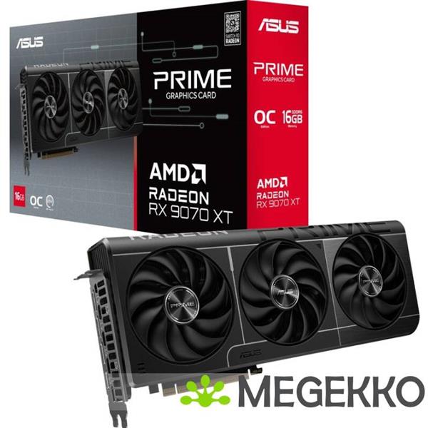 Grote foto asus prime radeon rx 9070 xt 16gb oc computers en software videokaarten