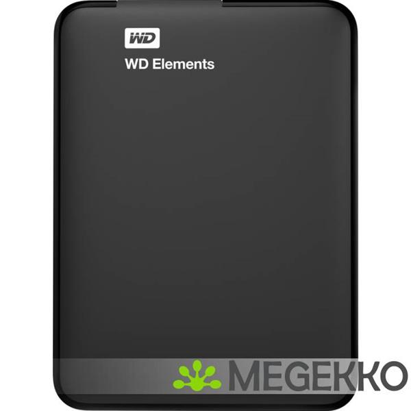 Grote foto western digital elements portable 1tb zwart computers en software harde schijven