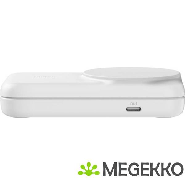 Grote foto belkin ultracharge 25w qi2 2in1 magnetic charger plus usb c eu white square binnen audio tv en foto algemeen