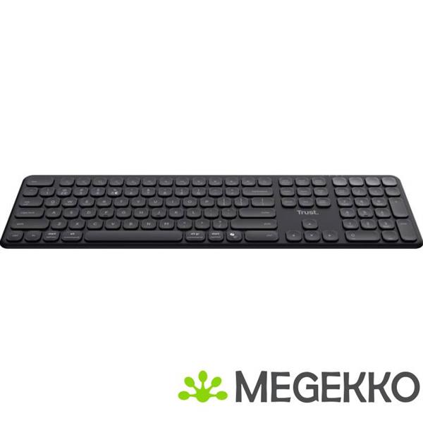 Grote foto trust vaiya toetsenbord draadloos zwart azerty belgisch computers en software toetsenborden