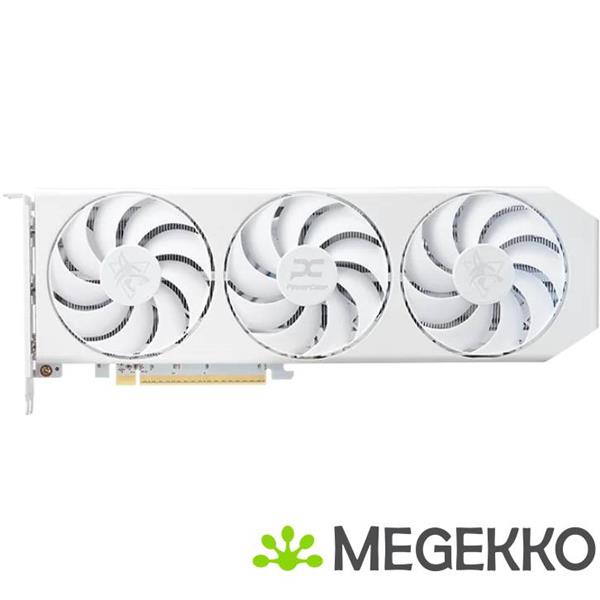 Grote foto powercolor hellhound radeon rx 9060 xt spectral white amd 16 gb gddr6 computers en software videokaarten