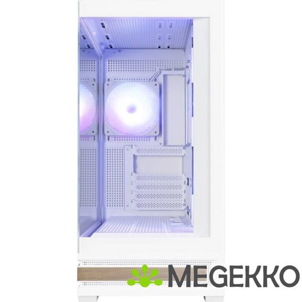 Grote foto zalman p40 namu white midi tower wit computers en software behuizingen en kasten