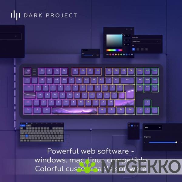 Grote foto dark project alu87b celestial tkl mechanisch gaming toetsenbord computers en software toetsenborden
