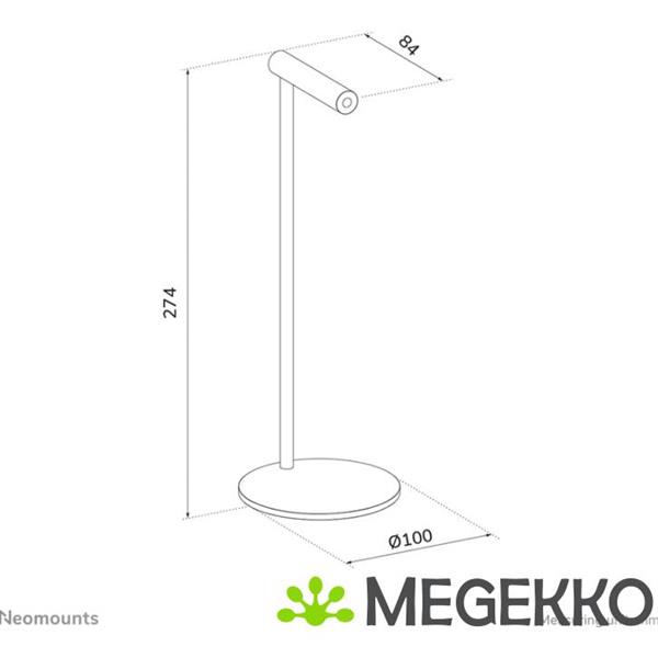 Grote foto neomounts ads11 170sl headset standaard universeel audio tv en foto koptelefoons