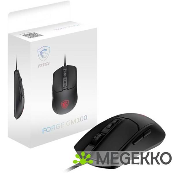 Grote foto msi forge gm100 muis gamen ambidextrous usb type a optisch 6400 dpi computers en software overige computers en software