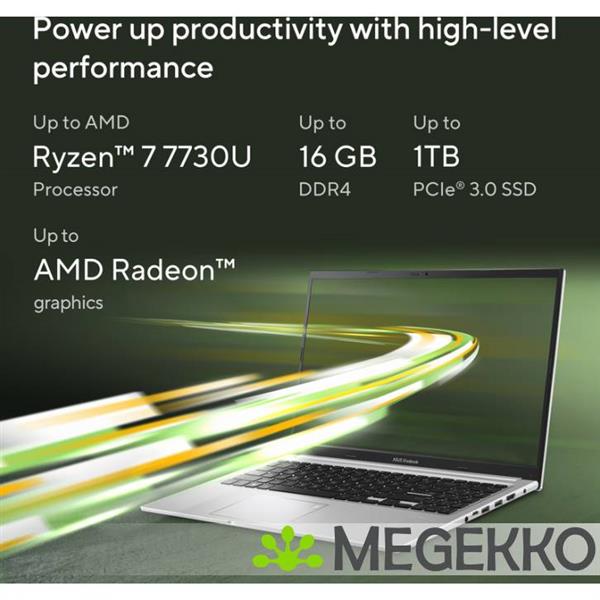 Grote foto asus vivobook 15 m1502ya bq650w 15.6 amd ryzen 7 computers en software overige computers en software