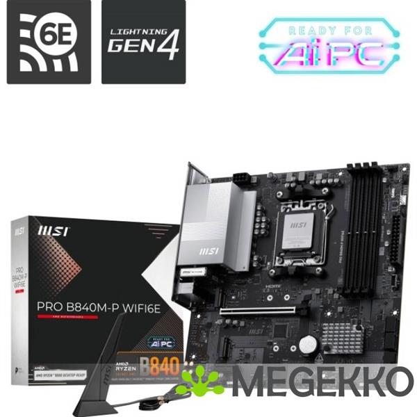Grote foto msi pro b840m p wifi6e computers en software moederborden