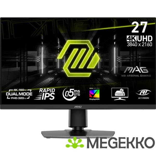 Grote foto msi mag 272urdf e16 27 ultra hd 160hz dual mode ips gaming monitor computers en software overige computers en software